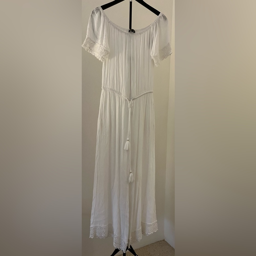 🌺 Spiaggia Dolce White Gauze Beach Coverup | Boho Beach Goddess